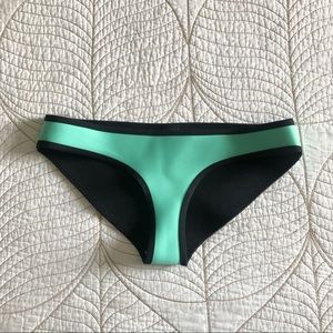 5/$35🍑 TRIANGL Mint & Black Bikini Bottoms